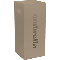Ομπρελοθήκη Τετράγωνη 24-103 Matt Beige Pam Co (W22 x D22 x H50 cm) 1Τεμ