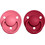 BIBS de Lux Πιπίλες Καουτσούκ 6m+ Coral Ruby 2τμχ
