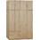 HomeMarkt Τετράφυλλη Ντουλάπα Ρούχων με Πατάρι Sonoma 160x42x241cm HM11355.02