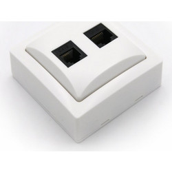 ΠΡΙΖΑ ΤΗΛ/ΔΙΚΤΥΟΥ ΕΠΙΤΟΙΧΗ ΔΙΠΛΗ RJ11&RJ45 Cat5e IP20 ΛΕΥΚΗ