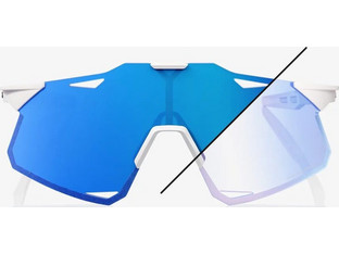 100% Hypercraft Pearl White Glitter/Blue Mirror Photochromic