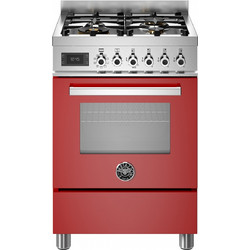 Bertazzoni PRO64L1EROT Κουζίνα Ηλεκτρική 58lt με Εστίες Αερίου 59.5cm