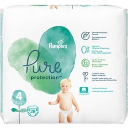 Pampers Pure Protection Πάνες No4 9-14kg 28τμχ