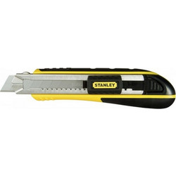 Φαλτσέτα πλαστική FATMAX 25mm με φαρδιά λάμα σε blister, μεταλλικός οδηγός