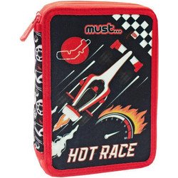 Must Hot Race Κασετίνα Γεμάτη με 2 Θήκες Μαύρη 584588