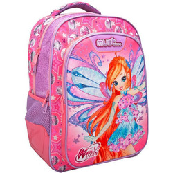 Must Winx Σχολική Τσάντα Πλάτης Δημοτικού Ροζ 502302