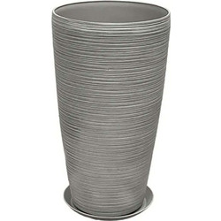 MarHome Stone Polyresin Κασπώ Γκρι Φ32x58cm 06-10006-M