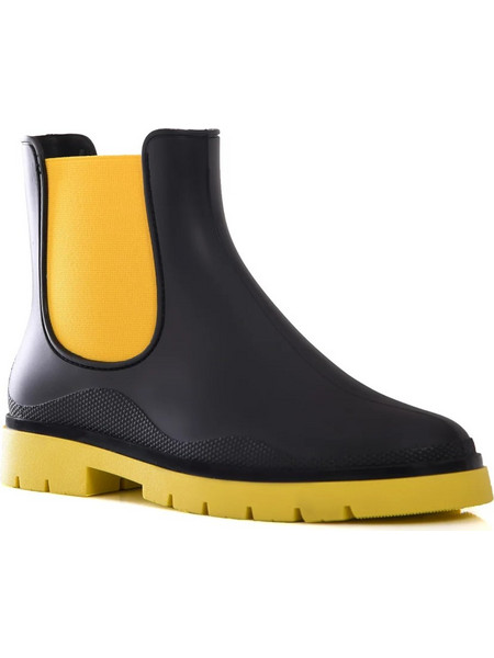 Rain Boots Black-Yellow Ateneo