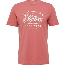 Ανδρικό T-Shirt Κοραλί S.Oliver 2164753-42D1