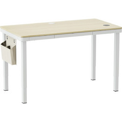 Ηλεκτρικό γραφείο με ρυθμιζόμενο ύψος E-desk Quad 150Χ80 cm - Οξιά-λευκό
