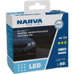 Λάμπες Narva H3 Range Performance Advanced Led 12V/24V 19W 6000K 2τμχ - 18182RPNVAX2