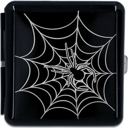 Ταμπακιέρα Μεταλλική Spider - Μαύρη