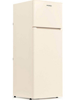 Hyundai Electrics HRD21-2630BZ Δίπορτο Ψυγείο 213lt Υ144xΠ54xΒ57cm Μπεζ