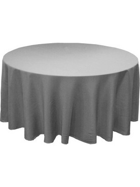 Τραπεζομάντηλο Ροτόντα PLAIN LINE Polyester 100% Silver Φ300