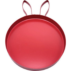 Δίσκος Μεταλλικός με Αυτάκια Λαγού φ25cm Φ25x35,5x2cm Bunny's 932175