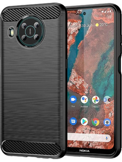 Hurtel Carbon Case Flexible cover for Nokia X100 black - (Carbon Case Nokia X100 Black)