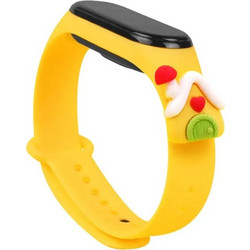 Hurtel Strap Xmas Λουράκι Σιλικόνης Yellow Lodge (Mi Smart Band 5 / 6)