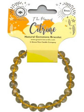 Βραχιόλι με Λίθους Κιτρίνη Citrine Healing Bracelet 8mm