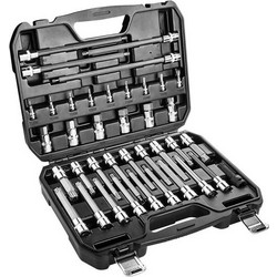NEO TOOLS Καρυδάκια 1/2" με μύτη Άλλεν, Torx, Spline, Ribe σετ 38τεμ 08-710 - NEO TOOLS