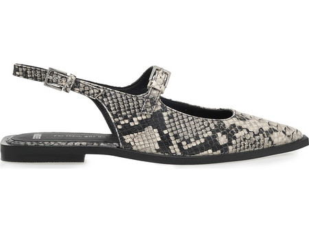 BRONX SLINGBACK U45335591283 - ΠΑΓΟΣ ΜΑΥΡΟ ΦΙΔΙ 66559-Ε/laur-ynn-3842 OATMILK/WHITE/BLACK