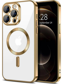 Techsuit - Luxury Crystal MagSafe - iPhone 12 Pro - Gold