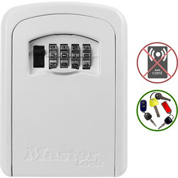 Master Lock 5401DCRM Κλειδοθήκη Τοίχου Μεταλλική Λευκή με Συνδυασμό 8.5x3.6x11.9cm