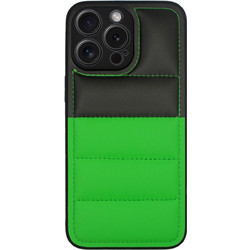 Vivid Puffer Back Cover Apple iPhone 15 Pro Green/Black