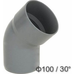 ΓΩΝΙΑ PVC ΑΠΟΧΕΤΕΥΣΗΣ 30 (ΗΜΙΓΩΝΙΑ) Φ100