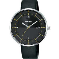 Lorus Ανδρικό Ρολόι με Μαύρο Δερμάτινο Λουράκι RH957LX9