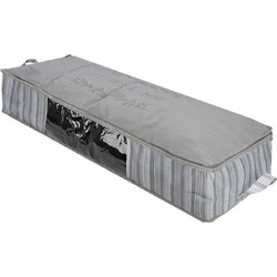ESTIA ΘΗΚΗ ΑΠΟΘΗΚΕΥΣΗΣ NON WOVEN ΥΦΑΣΜΑΤΙΝΗ 100x50x20cm ΜΕ ΠΑΡΑΘΥΡΟ IVORY