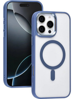 TUNIQ iPhone 16 Pro Max Back cover case - Magsafe - Silicone - Blue