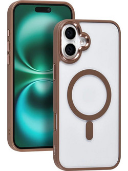 TUNIQ iPhone 16 Plus Back cover case - Magsafe - Silicone - Gold