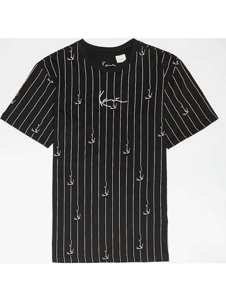 Karl Kani Kids Signature Pinstripe Oversize T-Shirt Black/White KC251-002-1
