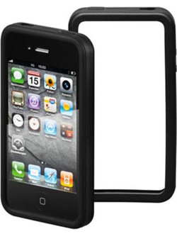 Volte-Tel Bumper Θήκη Σιλικόνης Black (iPhone 4 / 4S)