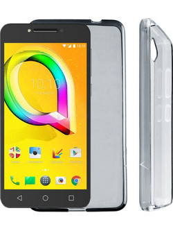Volte-Tel SlimColor Back Cover Σιλικόνης Διάφανη Γκρι (Alcatel A5 LED)
