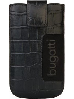BUGGATI SLIMCASE ΘΗΚΗ ΠΟΥΓΚΙ CROCO BLACK M