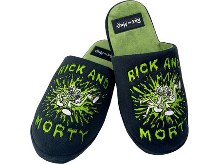 Rick & Morty - Splat Embroidered Παντόφλες (Μέγεθος 42-44)