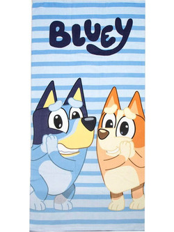 Bluey Παιδική Πετσέτα Θαλάσσης Microfiber Γαλάζια 70x140cm