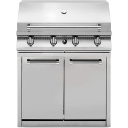 Μονάδα BBQ 90cm με δύο πορτάκια inox SWING G9BS-4C-SS Steel