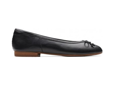 Clarks WOMEN'S BALLERINA SHOES FAWNA LILLY 26176629 BLACK LEATHER Clarks