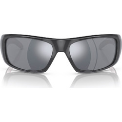 Arnette AN4182 29156G Ανδρικά Γυαλιά Ηλίου Ορθογώνια Κοκάλινα Μαύρα με Μαύρο Καθρέπτης Φακό