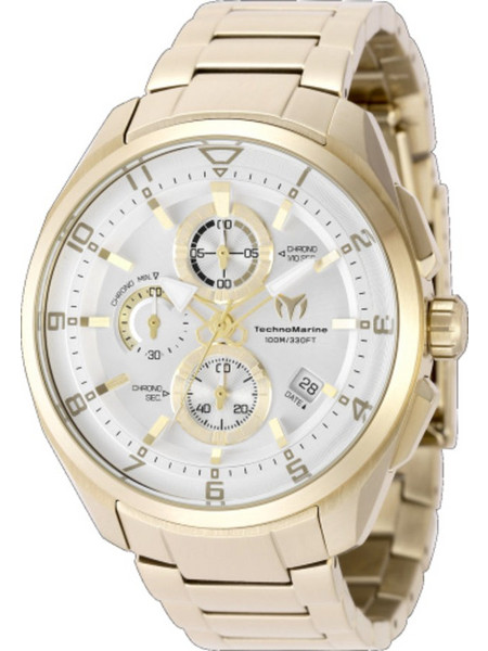 TechnoMarine Ocean Chronograph Ανδρικό Ρολόι Χρονογράφος με Ασημί TM-318118