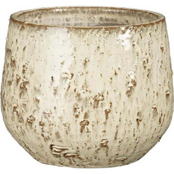 Supergreens Linn Κασπώ Τερακότα Στρογγυλό Off White 17.5x15cm