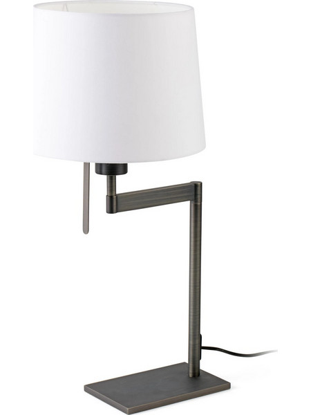 Faro Barcelona 68488 Πορτατίφ Ε27 Λευκό Γκρι Φ26xΥ55cm