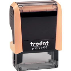 TRODAT PRINTY 4910 με τα στοιχεία σας (1-2 λέξεις) (25x8mm) PASTEL ΚΡΕΜ