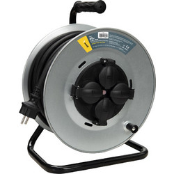Technik Στροφείο 4 Θέσεων 2,5mm2 H07RN-F Ατσάλινο IP44 16A 40m