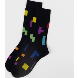 ItemLab Tetris Tetriminos Pattern Ανδρικές Κάλτσες Μαύρες LAB190047 RAC808552