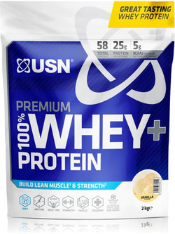 USN 100% Premium Whey Bag Vanilla Πρωτεΐνη Ορού Γάλακτος Γράμμωσης 2kg