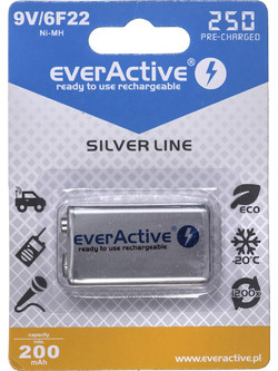 everActive Silver Line 9V 250mAh 1τμχ