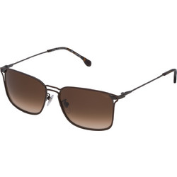 Lozza SL2302M 0S97 Ανδρικά Γυαλιά Ηλίου Τετράγωνα Μεταλλικά Καφέ με Καφέ Polarized Φακό